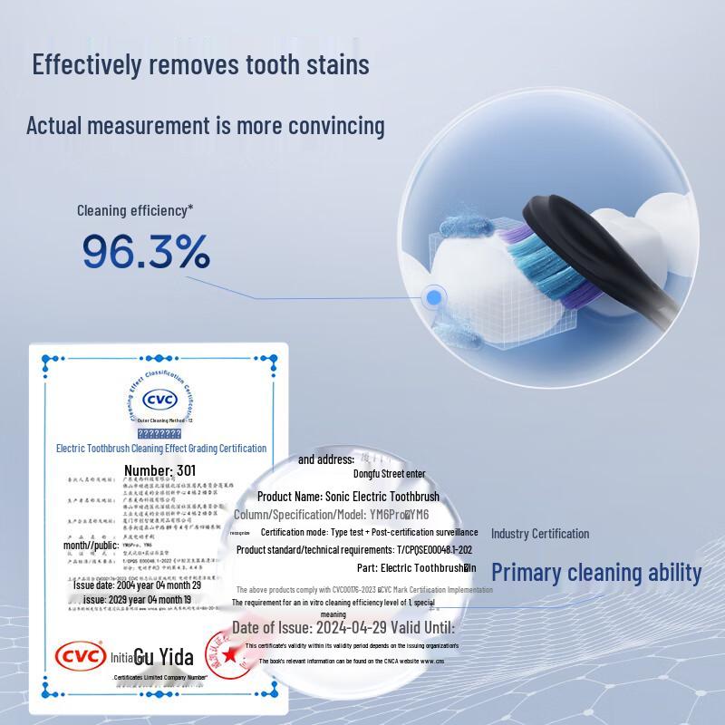 Midea YM6Pro Smart Electric Toothbrush CN plug (adapter included)