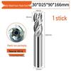 615 Aluminum Alloy CNC Tool: High-Speed Steel 4-Flute Extended End Mill with 3-Flute Milling Cutter