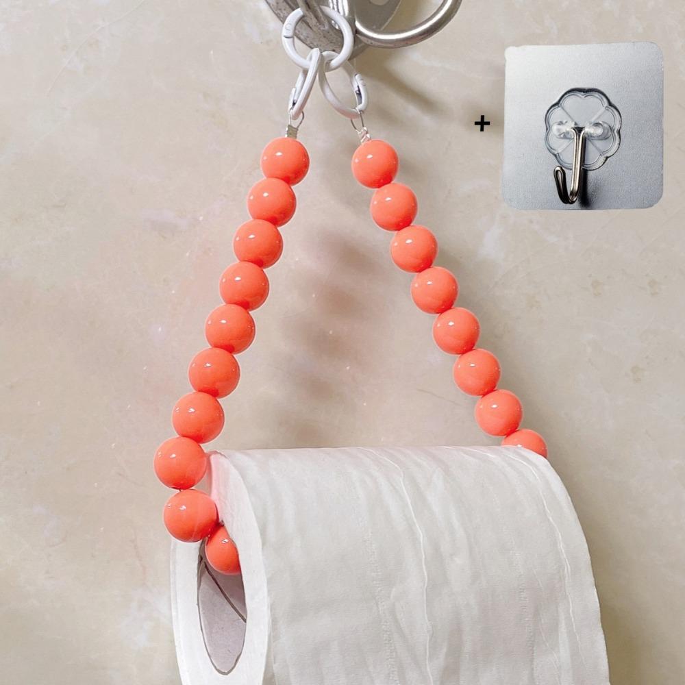 

Non Punching Toilet Paper Roll Bracket Wall Mount Paper Storage Stand Bathroom оранжевый