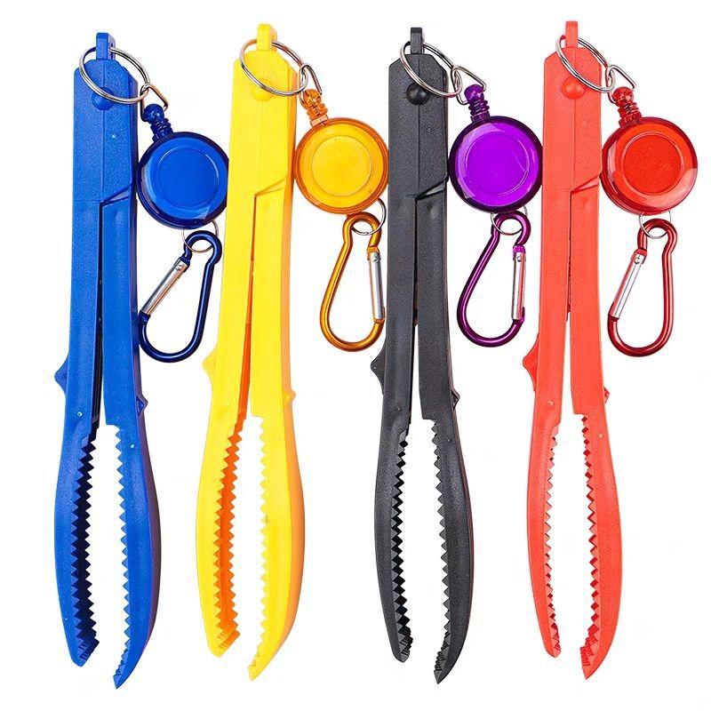 Fish Gripper Fish-Catching Tongs Fish Retriever Fish-Friendly Lure Pliers Non-Slip Fishing Pliers Multi-Purpose Gripper красный