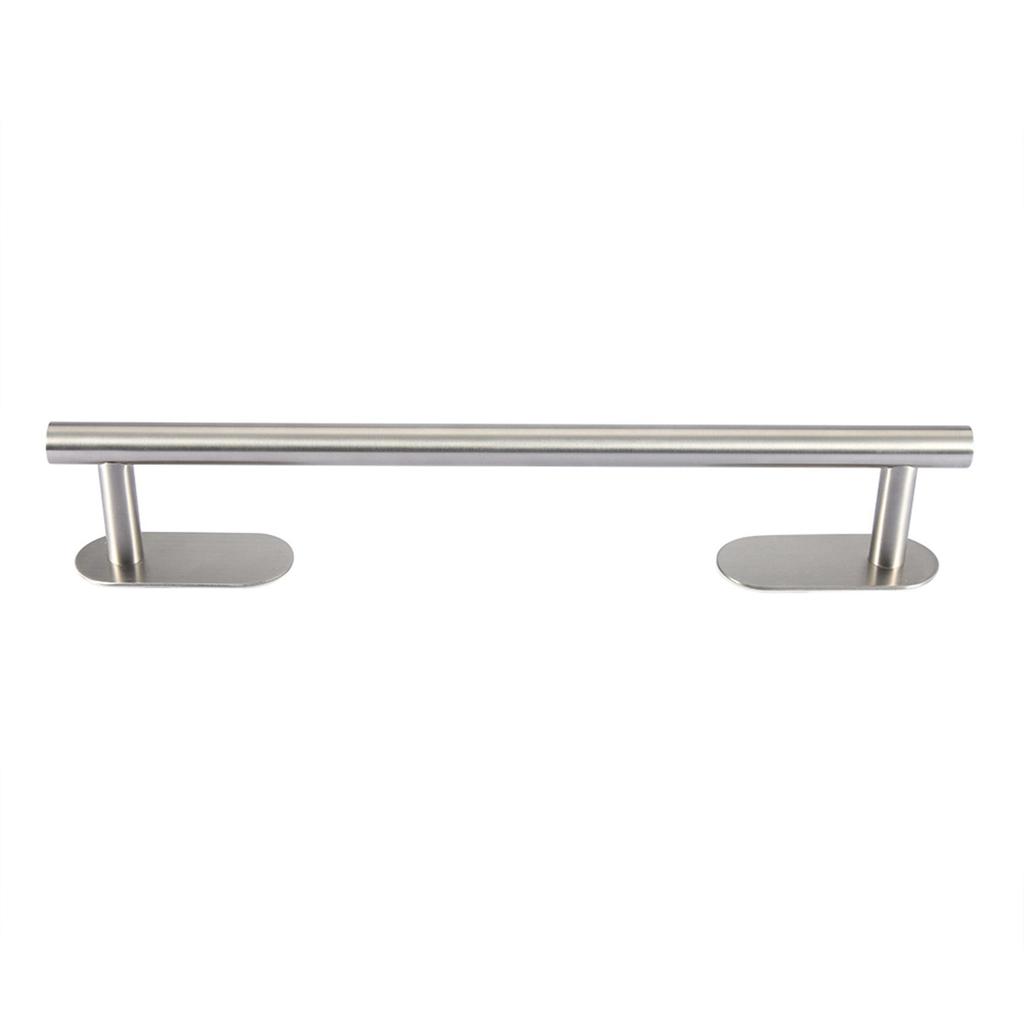 Stainless Steel Rectangle Bathroom Kitchen Single Bar Towel Rack Shelf Holder