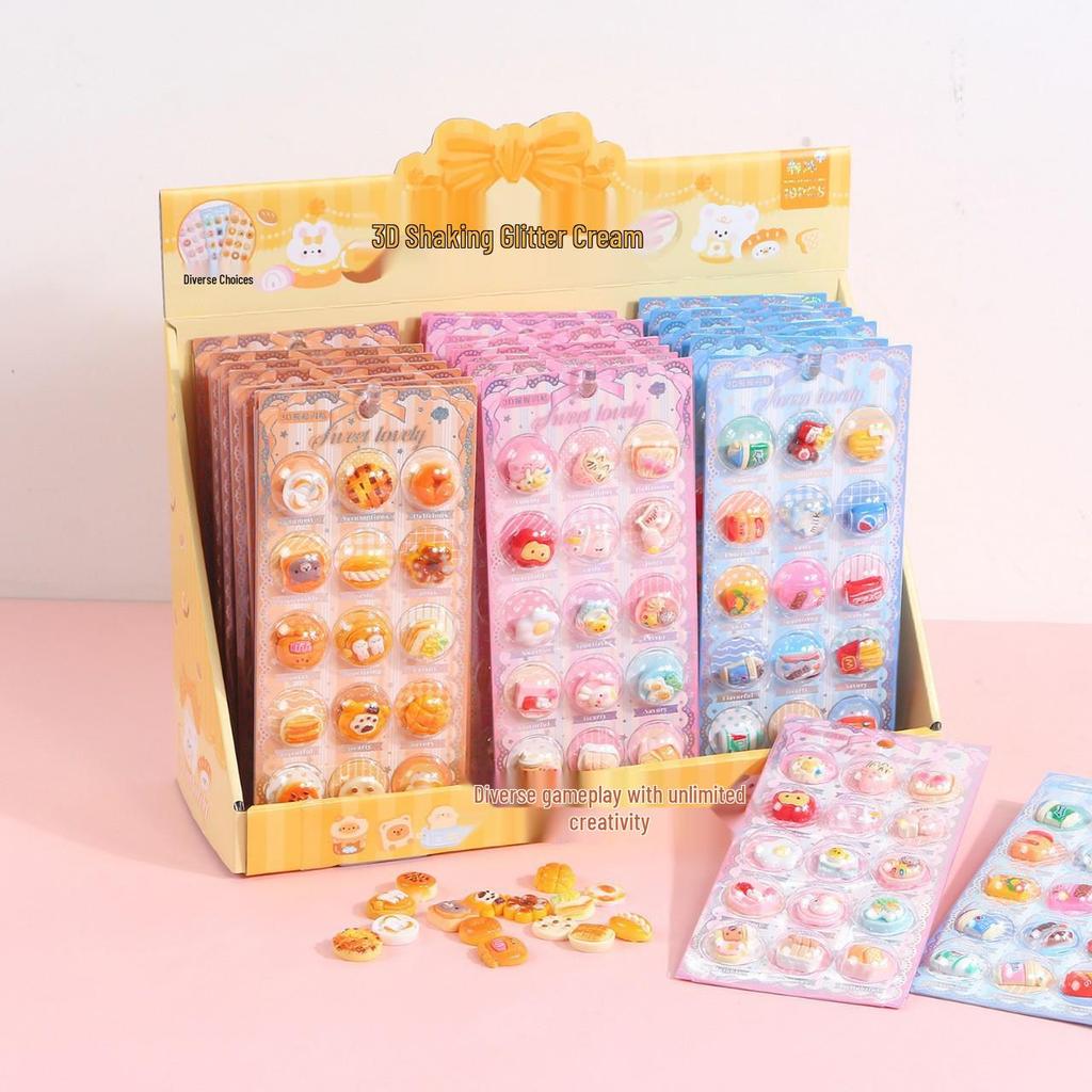3D Embossed Cartoon Stickers - Cute Rewards & Creative Decorations for Journals, Gifts, and Phone Cases