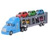 Transport Truck Toy 1/48 Scale Simulation Pull Back Collectible Cars Carrier Truck Set for Boys