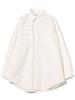 Beams Boy Typewriter USN Oversized Size Free 13110451652 Women's Shirt, L/S, OFF_WHT, Size,