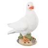 Figura de Paloma Decorativa Realista Exquisita Resistente a la Intemperie Estatua de Paloma para Árbol Césped Jardín Patio Paloma Blanca Izquierda
