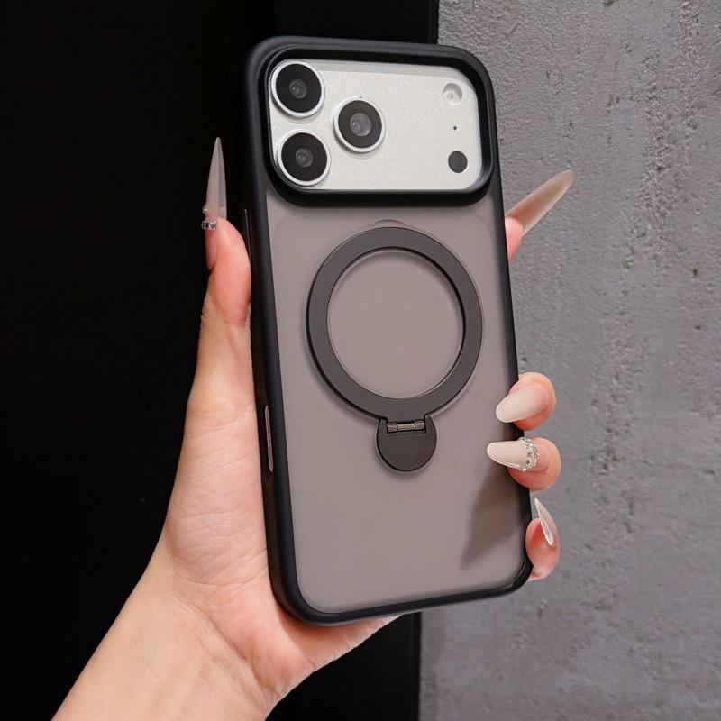 Magnetic Matte Full Body Protective Case With Rotating Invisible Stand IPhone 17 Pro Max 18