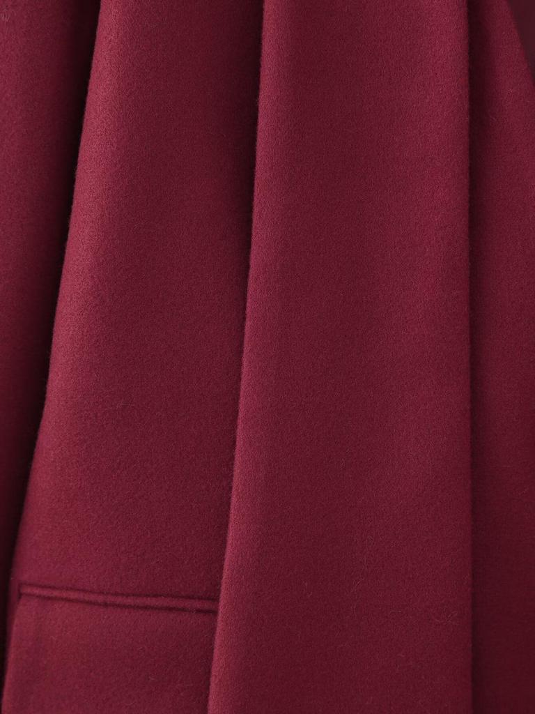 Women's European & American Scarf Collar Wool Coat.