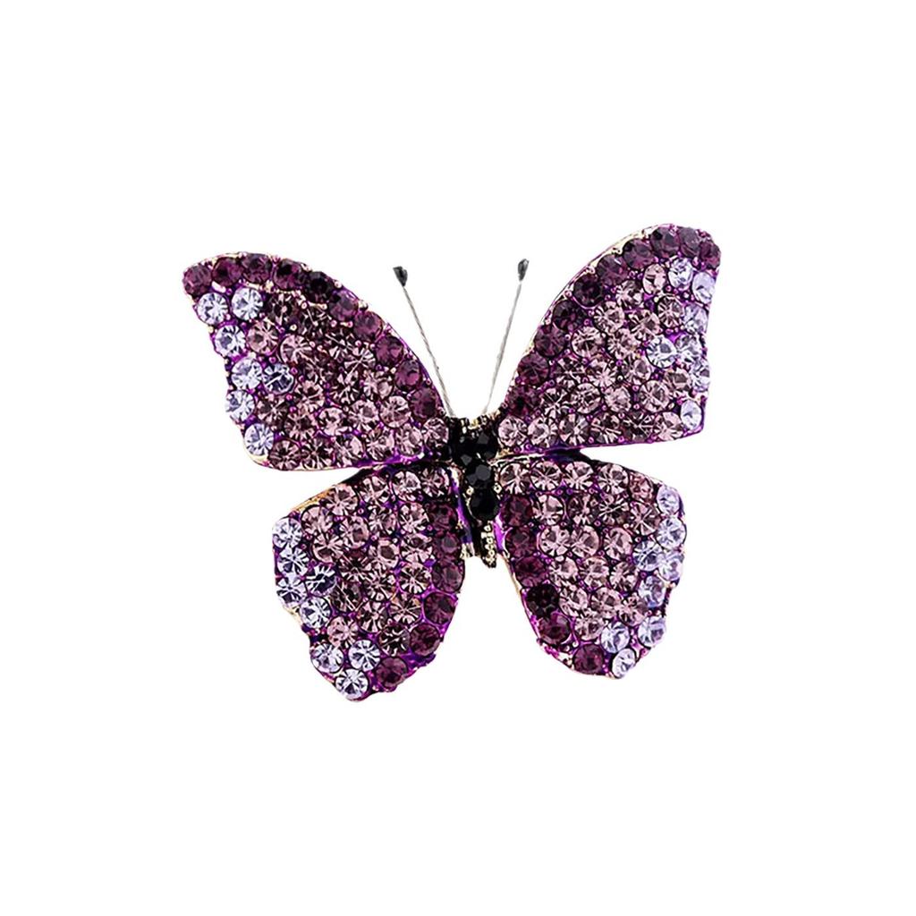 Full Diamond Butterfly Brooch Women'S Luxury Atmospheric Pin Jacket Cardigan Suit High-End Women'S Fashion Corsage