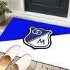 1PC rug Blue And White Shield Millonarios Carpet, Chair Rug,Area Rug for Office Bedroom living rooms bedroom, Doormat decor Christmas fan gifts