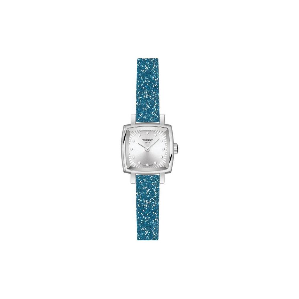 Tissot Quarzwerk Damenuhr Silbernes Zifferblatt Edelstahlgehäuse Lederarmband T058.109.17.036.02