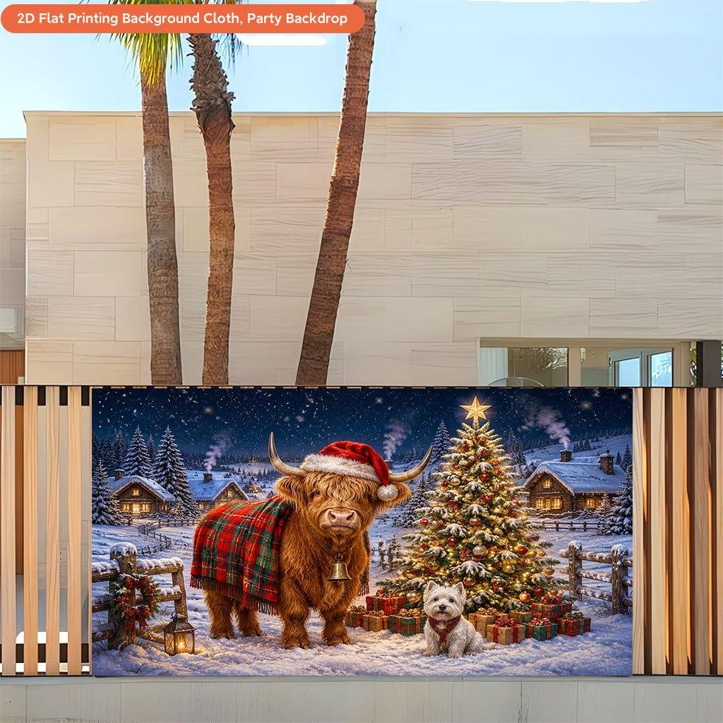 1Pcs Merry Christmas Festive Winter Scene Decoration Background Xmas Backdrop Decorations For Photo Studio Photo Booth Party