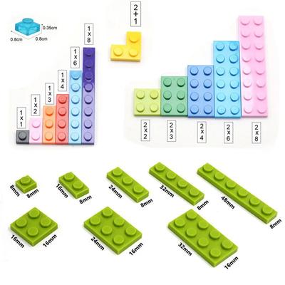 100PCS 12 Formas Blocos de Construção Pontos Finos Figuras Tijolos Coloridos Educacional Criativo Tamanho tijolos infantis Brinquedos MOC