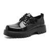 Spring and Summer New Casual Leather Shoes Low-top British Retro Big Head Leather Shoes Dress Versatile Leather Shoes 2135-J