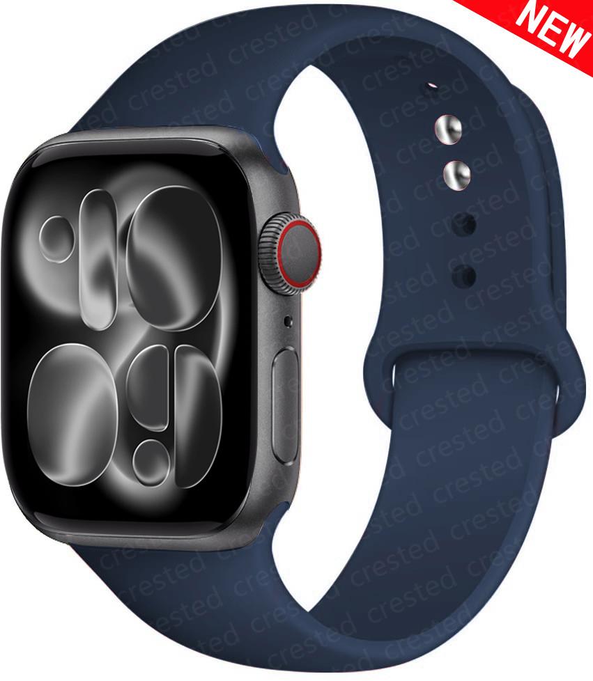 Silicone strap For Apple Watch 11 band 44mm 40mm 49mm 45mm 41mm 38 46mm 42mm correa bracelet iWatch series 9 8 7 6 SE ultra 2 3