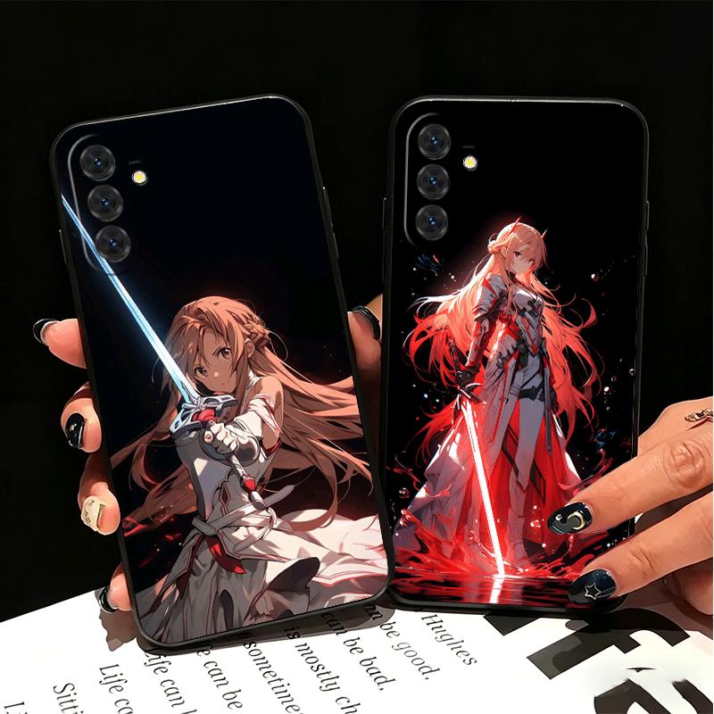 S-Sword O-Online SAO Yuuki Asuna Soft Phone Case for Samsung A17 A37 A57 A16 A26 A36 A56 A15 A25 A35 A55 A14 A24 A34 A54 A13 A23
