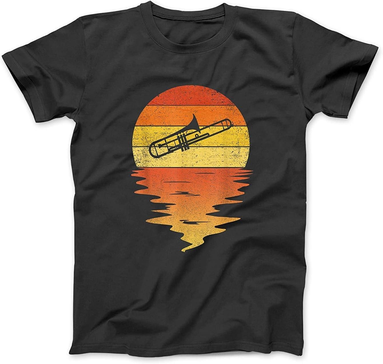 Mellophone Shirt Retro Sunset 70s Vintage Mellophone T-Shirt TRU Mens Womens Sweatshirt Hoodie Longsleeve Black S