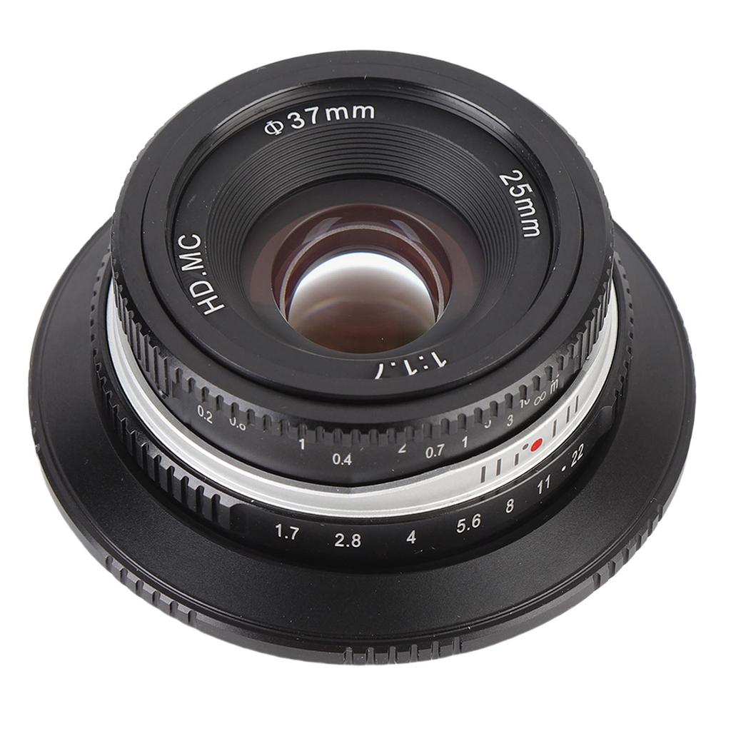 25mm F1.7 Manual Focus Fixed Lens for RF Mount APS C Format Large Aperture Lens for R7 R10 R50 R100 RP R5 R6