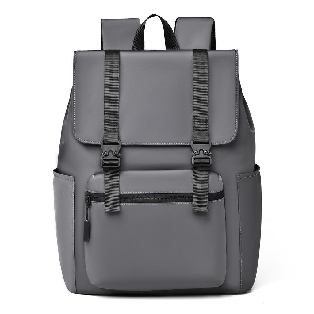 Simple and Fashionable Backpack Large Capacity Trendy Leather Laptop Bag College Student Casual Backpack