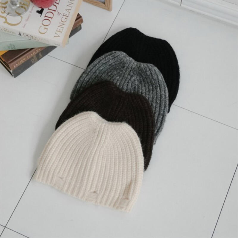 Women s Cat Beanie Hat Knit Style Hat ivory