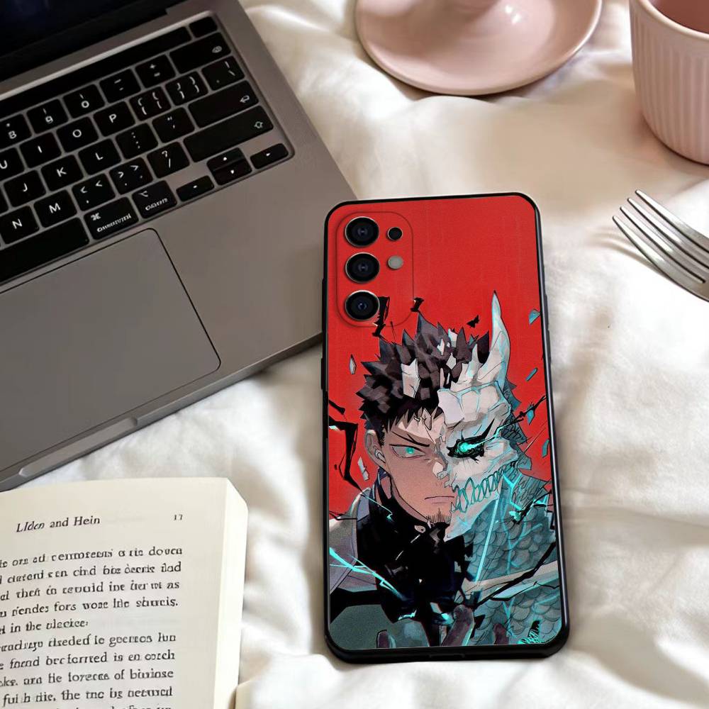 Hot Anime K-Kaiju No Phone Case For Samsung S25,24,23,22,30,21,10,9,Ultra,Plus,Lite,FE,4,5 G Soft Black Case
