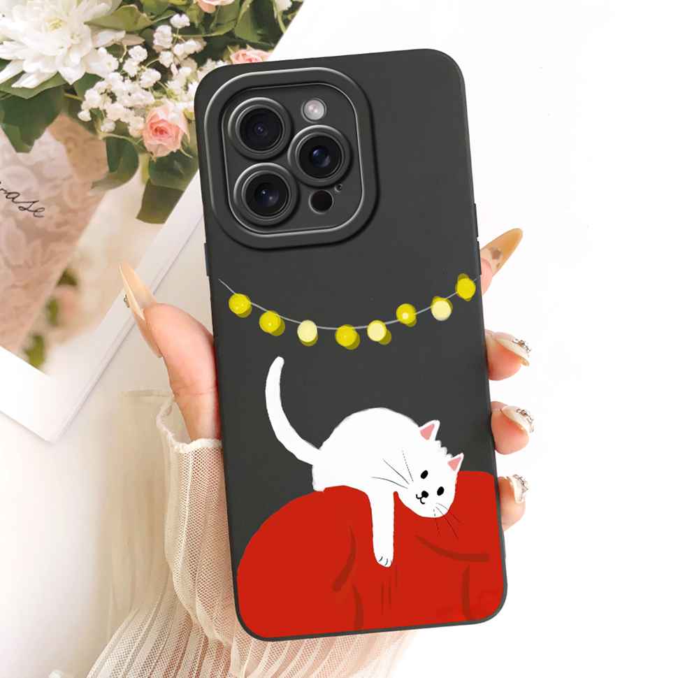 For iPhone 12 Pro A2407 A2341 Case Cute Cartoon Pattern Silicone Cover For iPhone 12Pro A2406 A2408 Phone Protection Cases