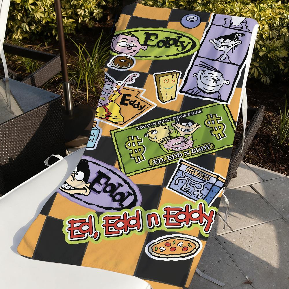 Cartoon E-Ed Edd n E-Eddy-S Towel Quick Drying Beach Towels Are Suitable For Swimming Pools Camping Yoga And The Gym