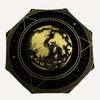 Golden Moon Phase - Celestial Night Sky Design for Journals, Laptops, or CarsUmbrella, Portable 3-Fold Umbrella for Men & Women,Christmas Gift ES117