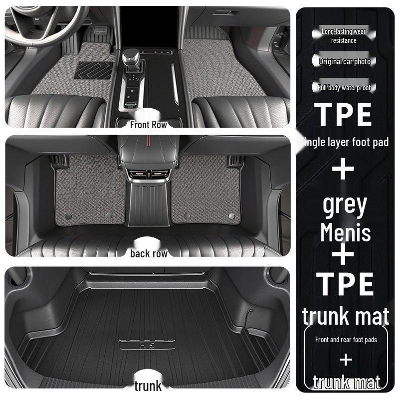 Hongqi H6 2023-2025 Full Coverage TPE Floor Mats - Interior Car Decor Accessories