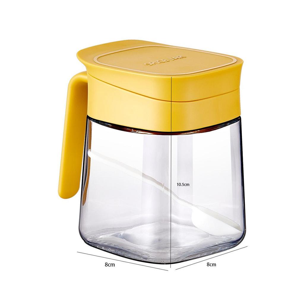 Glass Kitchen Seasoning Set: Salt, Oil, and Spice Jars