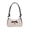 Niche design bow underarm bag women's 2025 new handbag fashion shoulder messenger bag sweet baguette bag