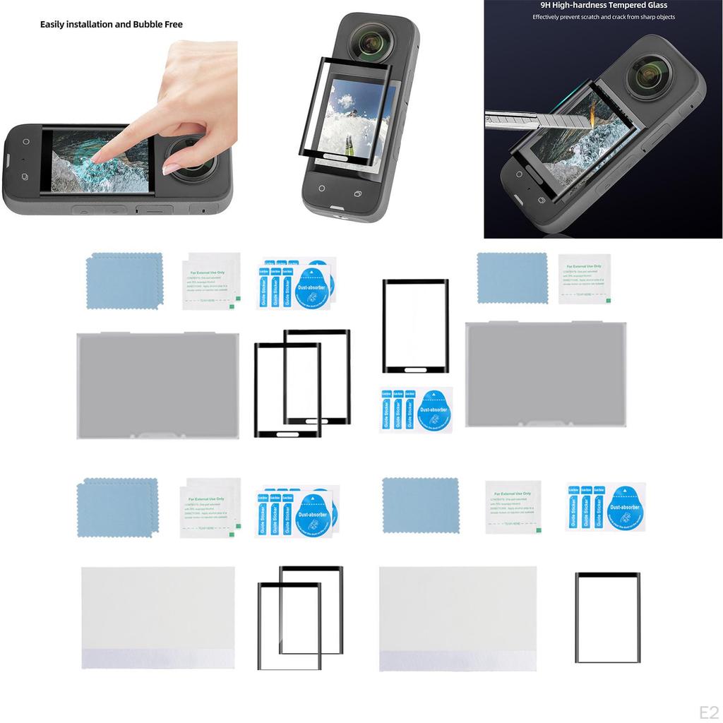 Curved Oil Proof Protective Films For X3 Action Camera Fitments