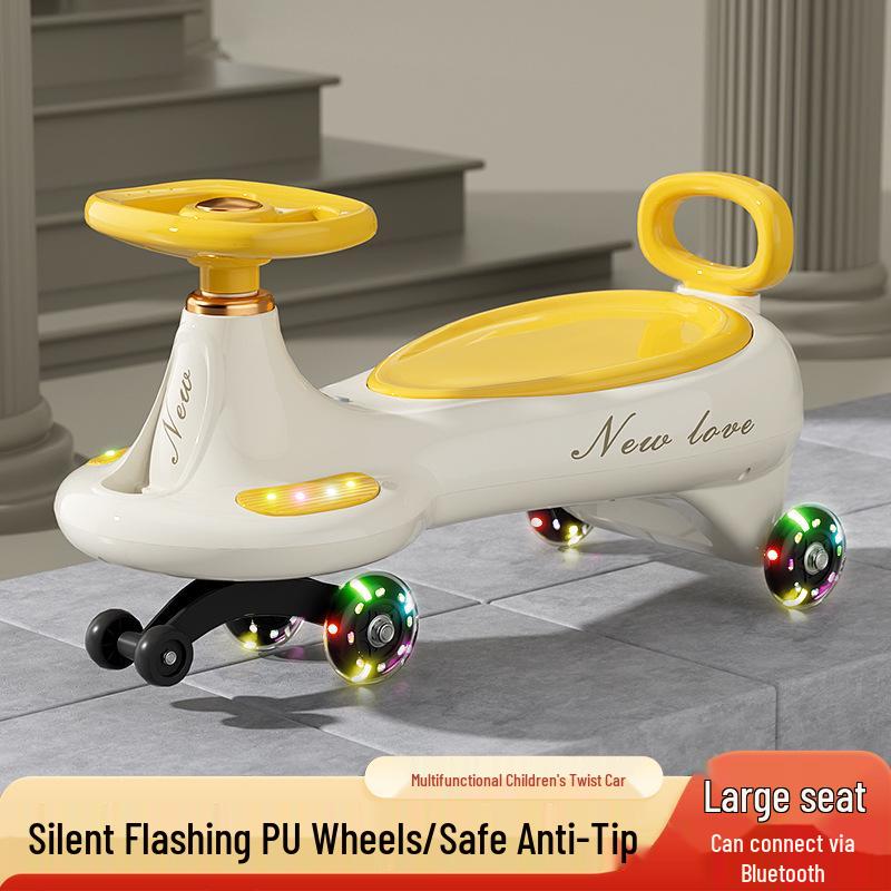 

Children s Anti-Rollover Twist Car with Silent Wheels for Ages 1-8 & Adults