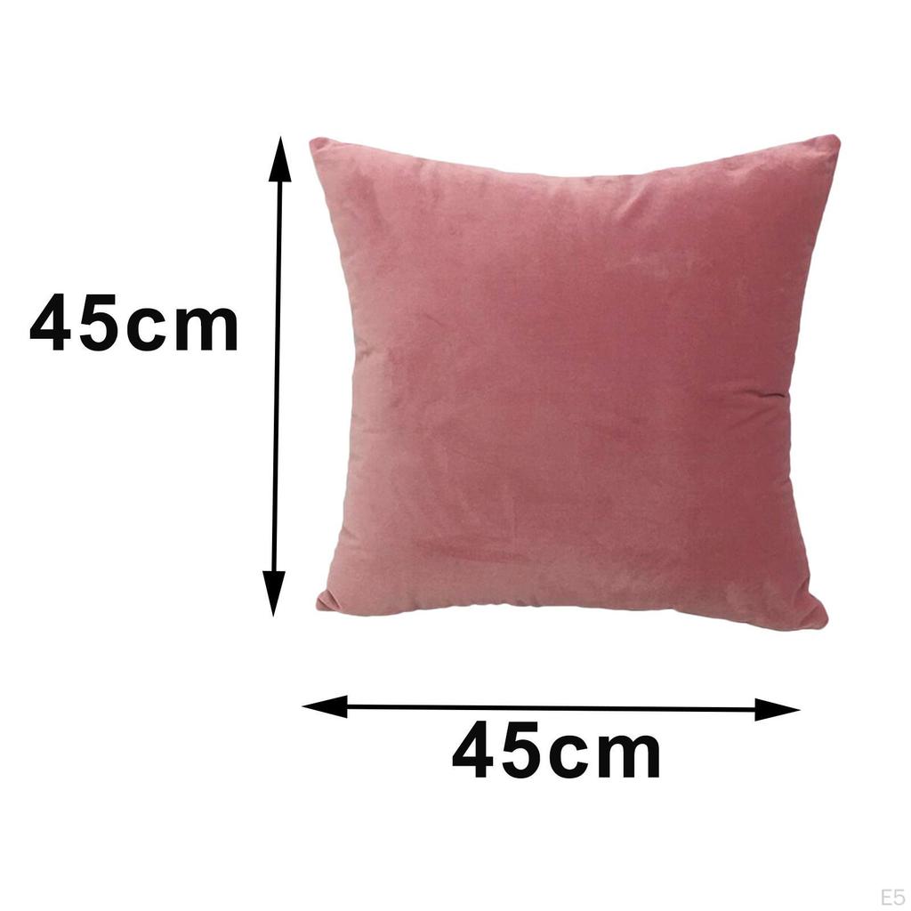 2 Pieces Velvet Solid Throw Case Decorative Cushion Decor for Living Room Couch Sofa Car 18 X