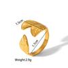 Yori New Stainless Steel Jewelry Minimalist Metal Golden 18 K PVD Plated Opening Ring for Women Waterproof Metal Jewelry