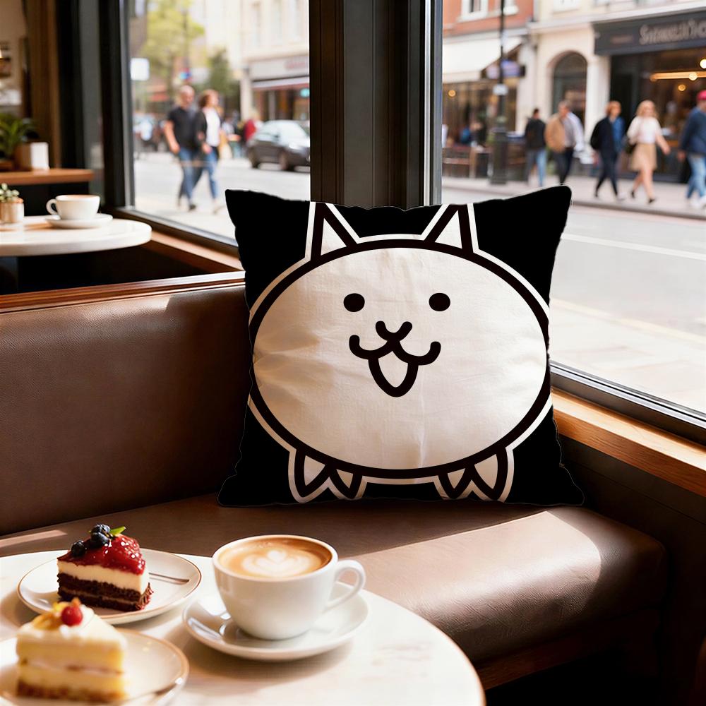 Game The Battle Cats Cushion Cover Decorative Cushions Covers Cover Sofa x Pillow Piece x x Pillowcase