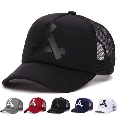Unisex Breathable Summer Baseball Cap Outdoor Shade Men Mesh Trucker Hat Adjustable Cotton Net Hats Hip Hop Caps