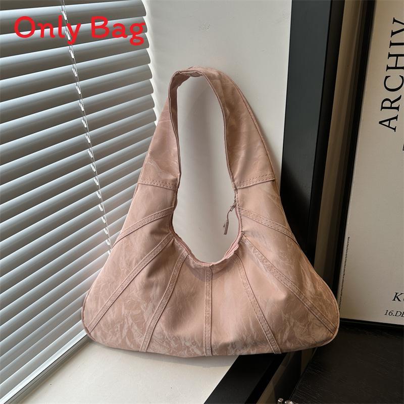 Modern Simple Large Capacity Shoulder Bag With Zipper Closure For Daily Commuting
