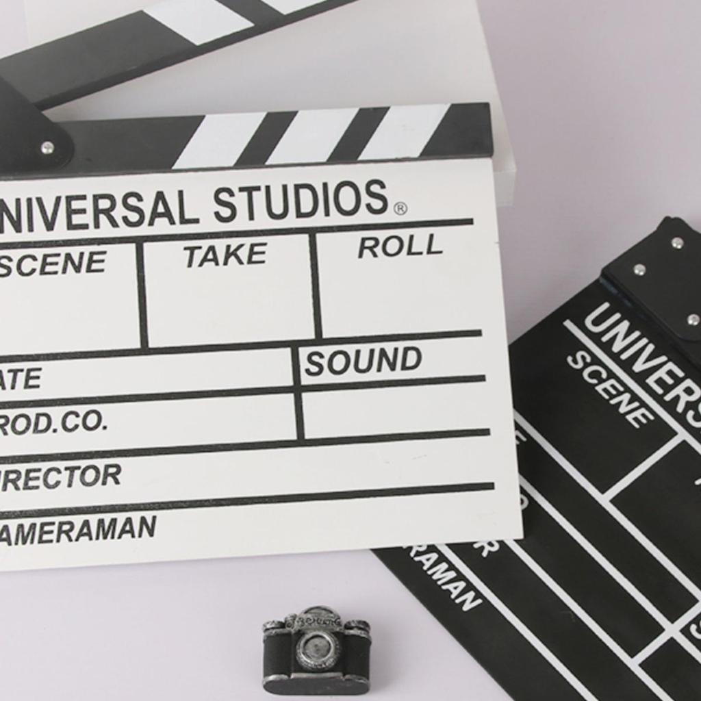 Film Clapperboard Prop: Movie Shooting Director's Slate Ornament
