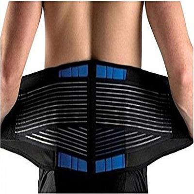 Nastavitelná Deluxe Neoprenová Dvojitá Trakce Bederní Podpora Dolní Části Zad Cvičební Pás Úleva od Bolesti