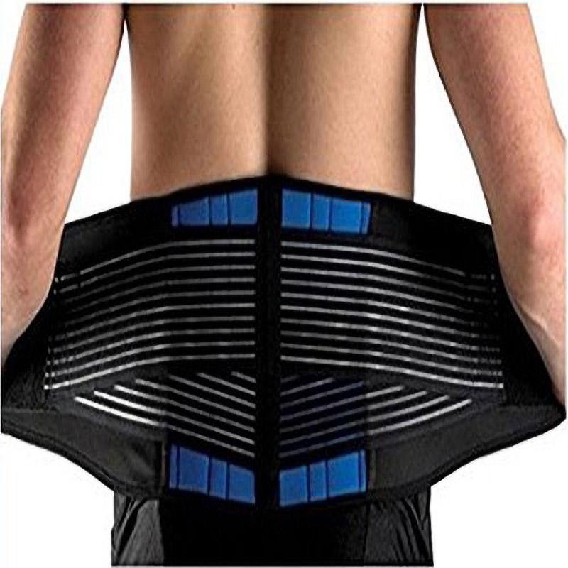 Adjustable Deluxe Neoprene Double Pull Lumbar Lower Back Support Brace Exercise Belt Pain Relief