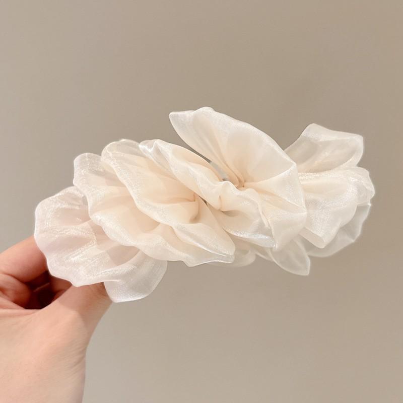 Fugitive Princess Satin Bow Hair Claw Clip - Elegant Updo Accessory