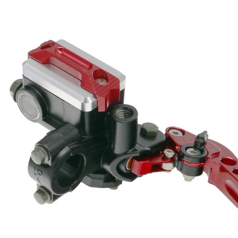 LMoDri 1 Pair Universal Motorcycle 7/8" 22mm Brake Master Cylinder Clutch Reservoir