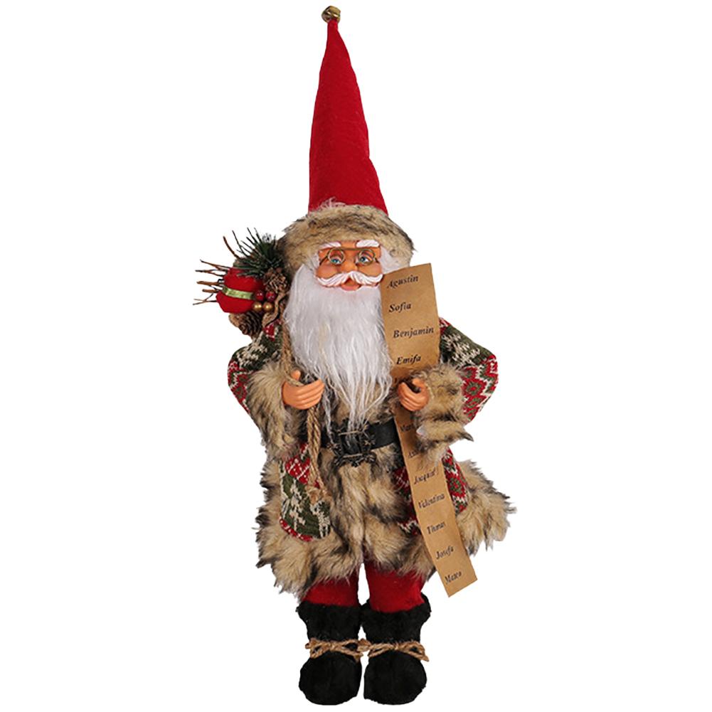 Christmas Mini Santa Claus Toy Festival Theme Cartoon Santa Claus Statue Creative Home Holiday Decoration