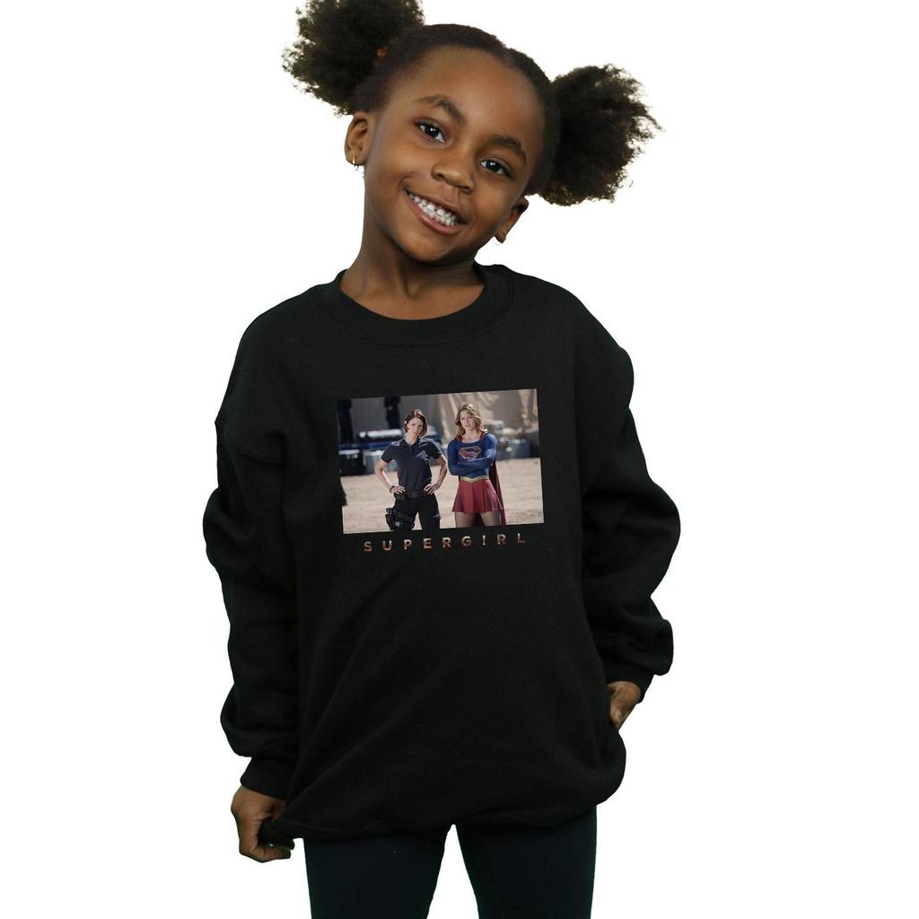 DC Comics Girls Supergirl TV Series Sisters Photograph Sweatshirt