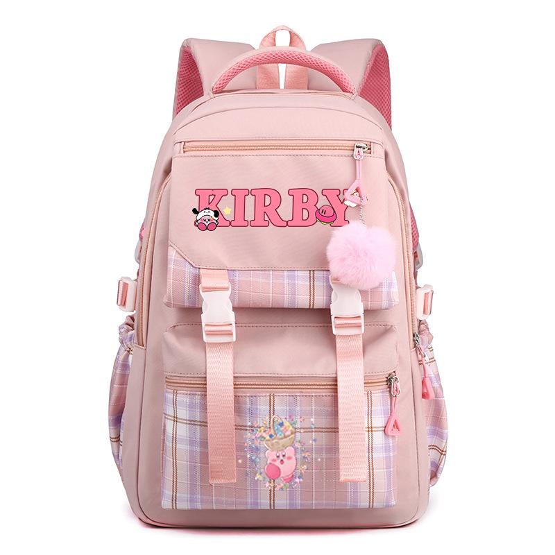 Super cute star card than high-value cartoon peripheral backpack for men and women, large-capacity weight reduction student schoolbag
