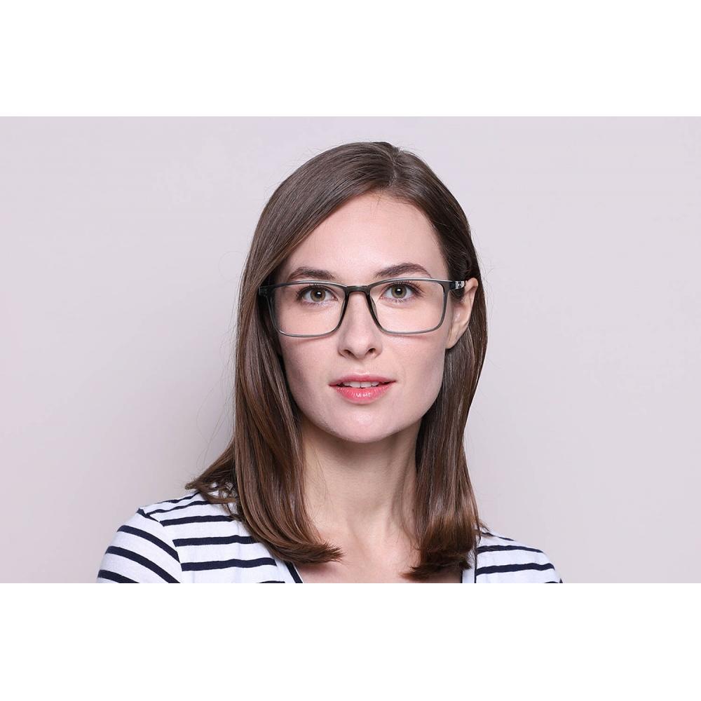 Full Rim Square Transparent Grey Smartbuy Collection Brisbane 227205 C4 Fashion Unisex Eyeglasses