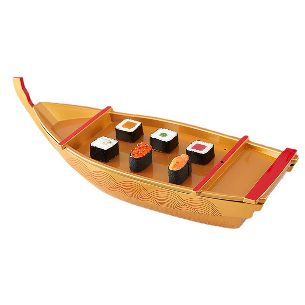 Sushi-Boot Serviertablett, Holz Wiederverwendbare Form Japanisch Glatt Sashimi-Halter Einzugsgeschenk