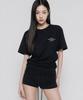 Lugkaeseuteu Eline Lettering Oversized T-Shirt_Black
