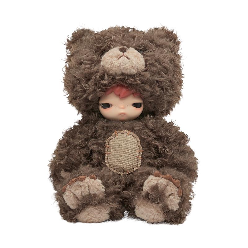 

Новый POP MART Hirono Bear Резиновый Плюшевый Модные Фигурки PPMT-2508-0057 Hirono Wild Bear Rubber Plush Doll