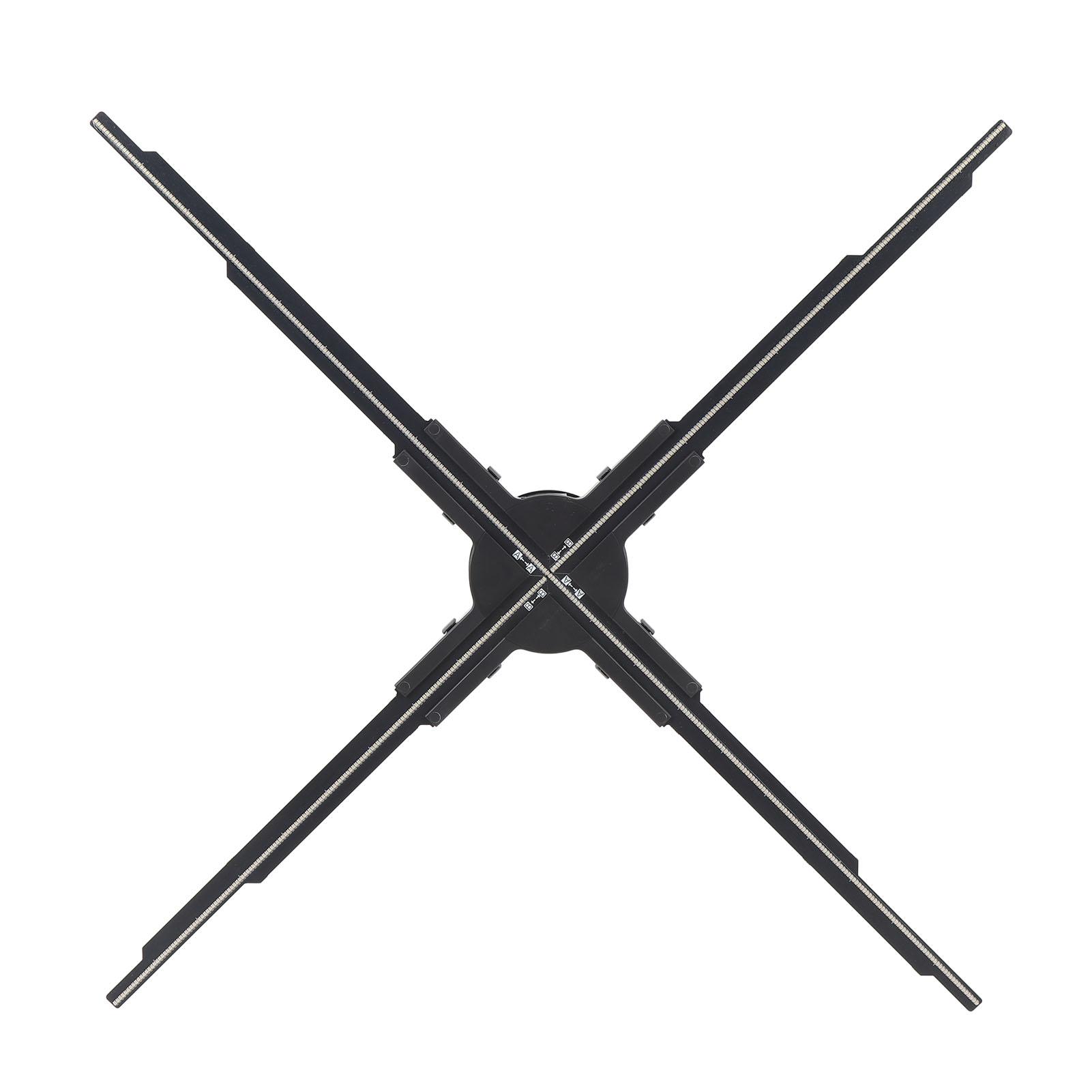 

3D голографический вентилятор 60 см 4 лопасти 645x1400P Разрешение 645 светодиодов Управление через приложение для ПК и телефона Голографический